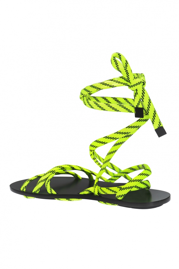 Balenciaga lace up online sandals